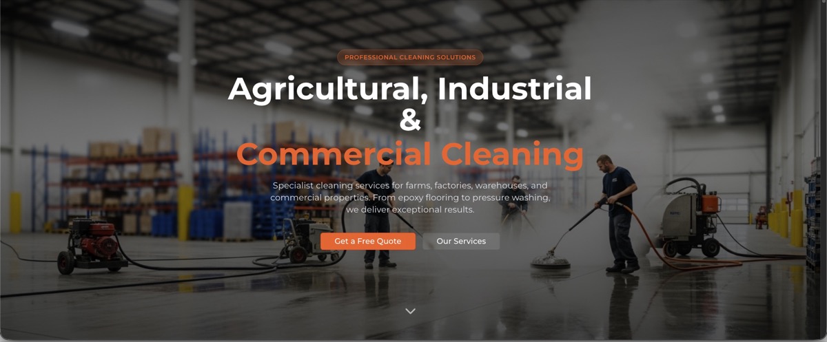 Eco Cleaning Specialist website built by InveraWebDesigns